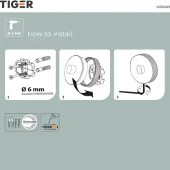 Tiger zeepdispenser Urban wit