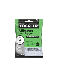 Toggler alligatorplug A6 6 mm 20 stuks