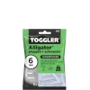 Toggler Alligatorplug 6mm met schroef 6 st.