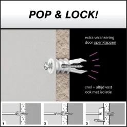 Toggler gipsplaatplug mini SPM 9.5-15 mm 6 stuks