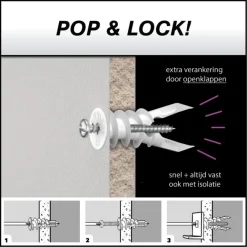 Toggler gipsplaatplug SP 9.5-15 mm 6 stuks