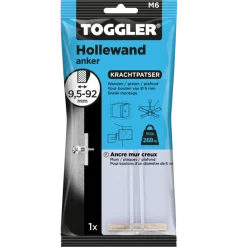 Toggler hollewandanker 9,5-92 mm M6
