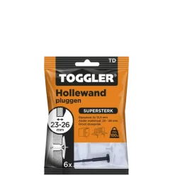 Toggler hollewandplug TD6 23-27 mm 6 stuks