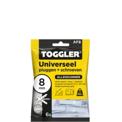 Toggler Universeelplug 8mm met schroef 6 st.