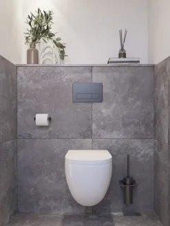Toilet achterwand MDF 122 x 100 cm 15 mm vochtwerend