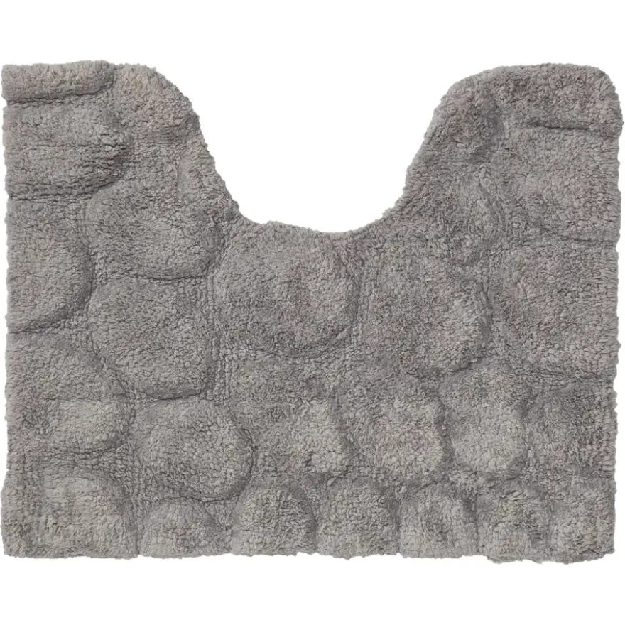Toiletmat Pebbles 50x60cm grijs