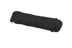 Touw gevlochten zwart nylon 6 mm 20 m