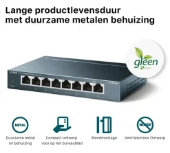 TP-Link 10/100/1000 Mbps Desktop switch met 8 aansluitingen TL-SG108