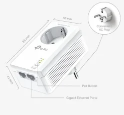 TP-Link Powerline TL-PA7027P 2 stuks (geen WIFI)