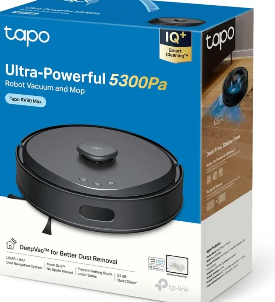 TP-Link Tapo robotstofzuiger RV30 Max