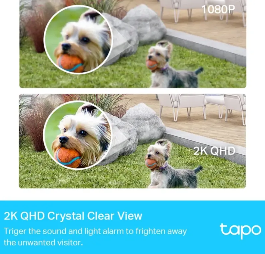 TP-Link Tapo TC420S1 beveiligingscamera voor buiten 2K QHD met batterij
