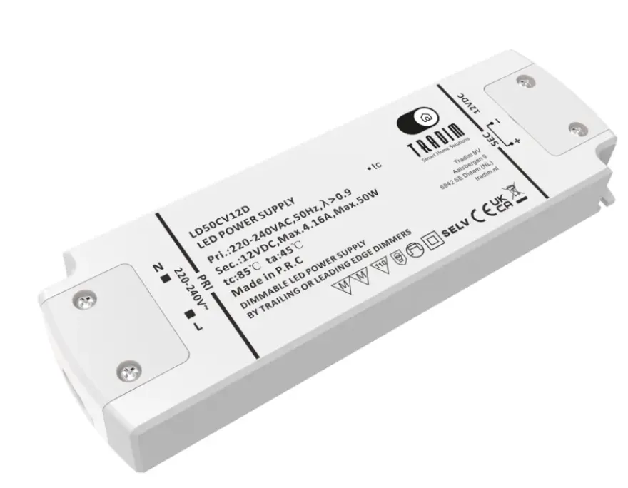 Tradim dimbare LED driver recht 12V 50W