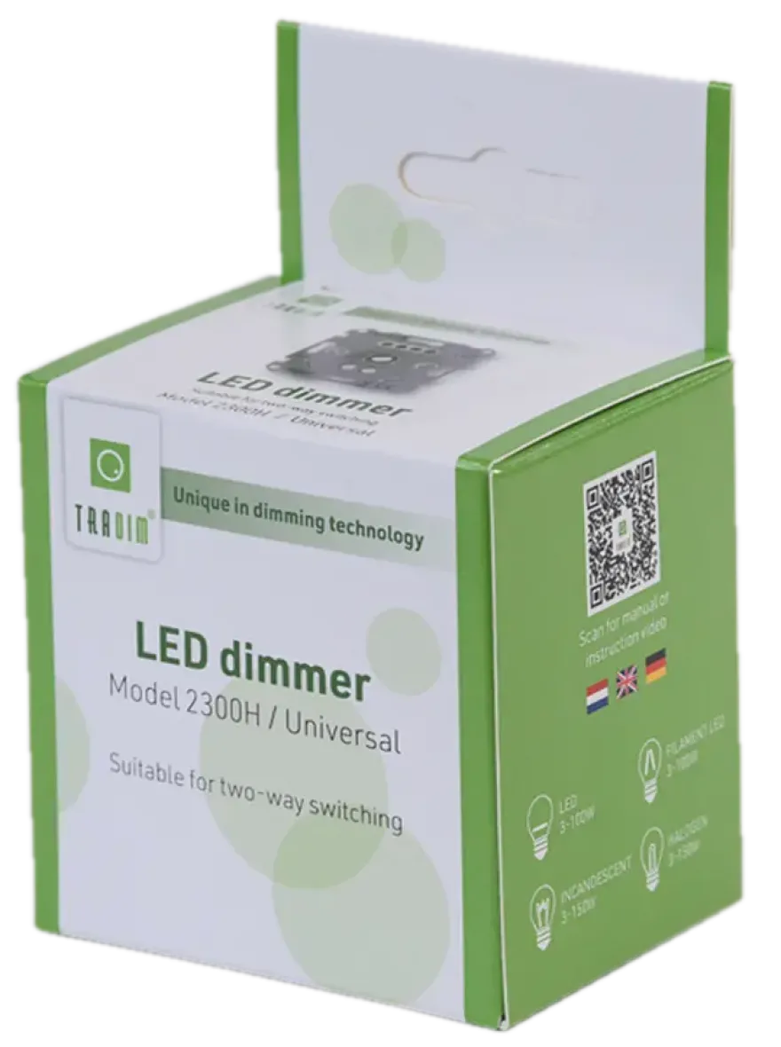 Tradim LED inbouwdimmer 150W/VA - 100W
