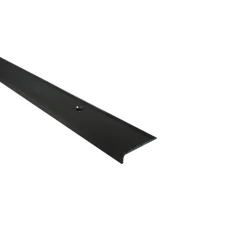 Trapkant aluminium mat zwart dr 25x6x1000x1.6mm