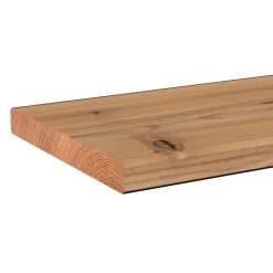Tuinplank thermisch gemodifeerd vurenhout geschaafd 1,8 x 9 x 240 cm
