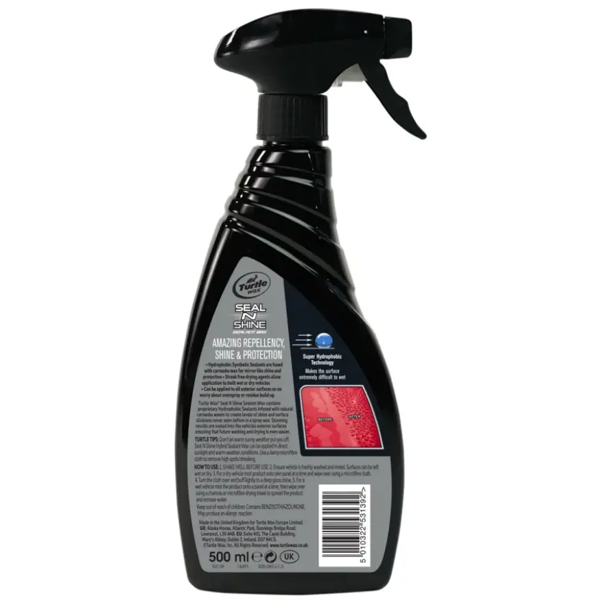 Turtle Wax Hybrid Sealant Hydrophobic Wax 53162 500ml