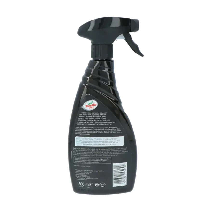 Turtle Wax Hybrid Sealant Hydrophobic Wax 53162 500ml