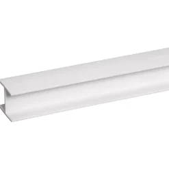 Tussenprofiel kunststof wit 21x25 mm lengte 260 cm