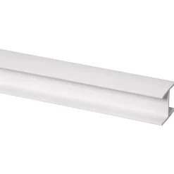 Tussenprofiel kunststof wit 21x25 mm lengte 260 cm