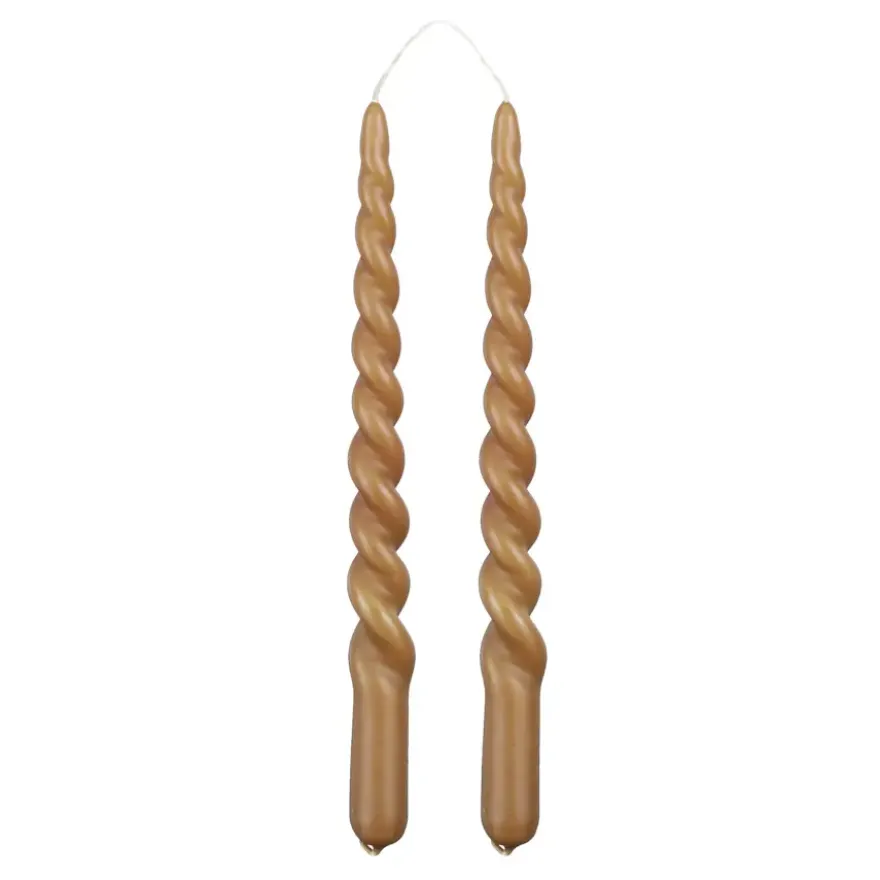 Twist dinerkaars bruin 2 stuks - h29xd2,2cm