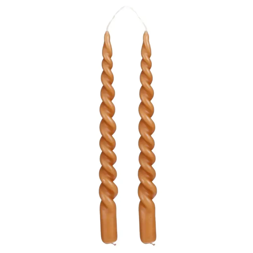 Twist dinerkaars donker bruin 2 stuks - h29xd2,2cm