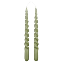 Twist dinerkaars donker groen 2 stuks - h29xd2,2cm