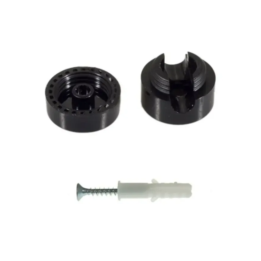 Universele kabelklem zwart plastic 2pack