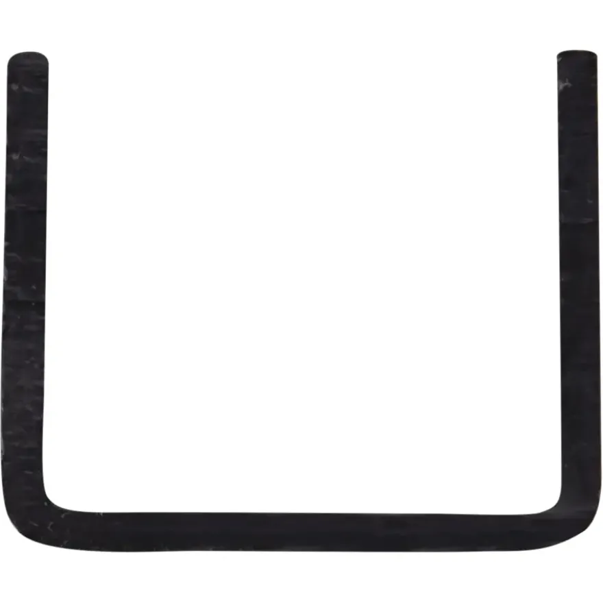 U-profiel kunststof zwart 18x18 mm lengte 260 cm