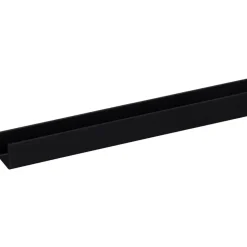U-profiel kunststof zwart 18x18 mm lengte 260 cm