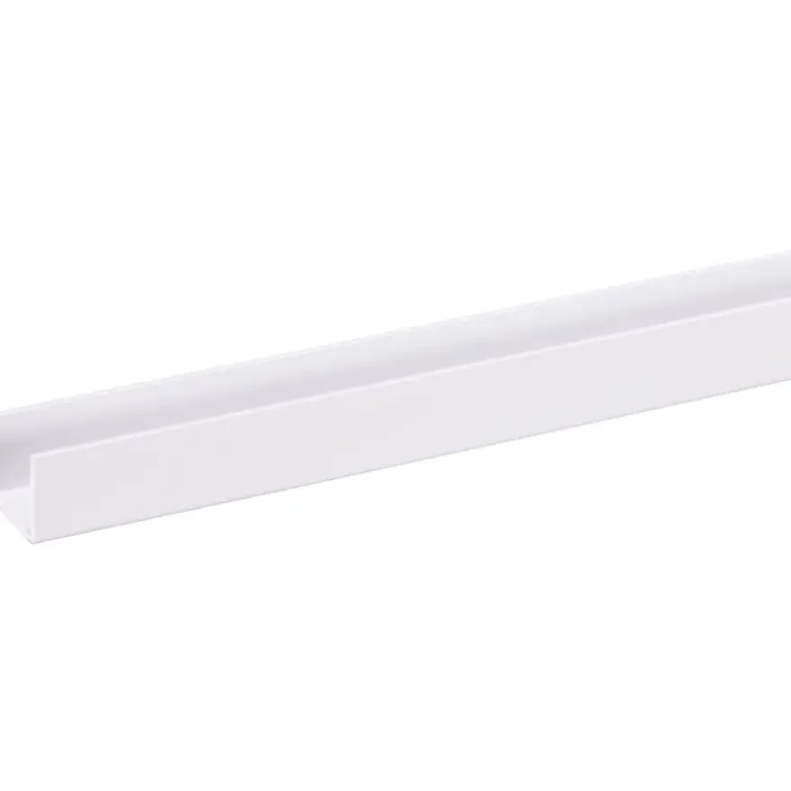 U-profiel 2600 x 18mm wit