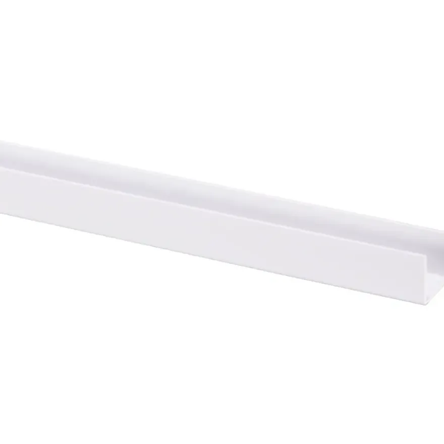 U-profiel 2600 x 18mm wit
