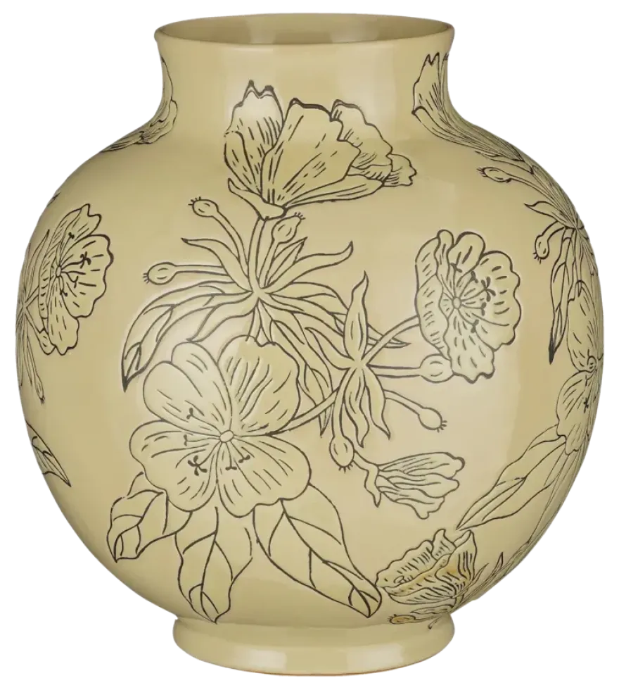 Vaas beige - h33xd30cm