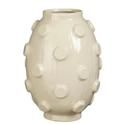 Vaas beige - l28xb28xh38,5cm