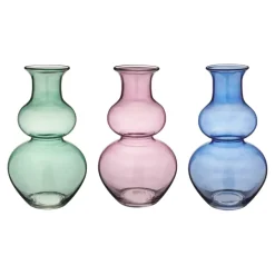 Vaas glas multicolor 22x22x40cm
