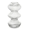 Vaas glas ribbed - h30xd16cm