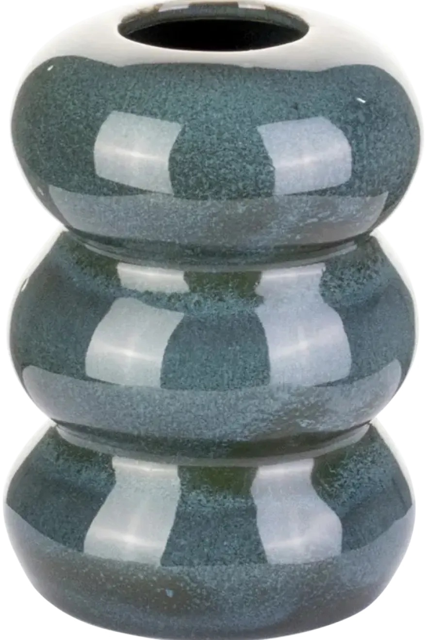 Vaas keramiek groen 10 cm