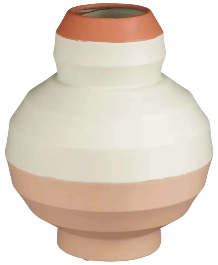 Vaas licht grijs - h40xd33,5cm