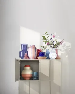 Vaas licht grijs - h40xd33,5cm