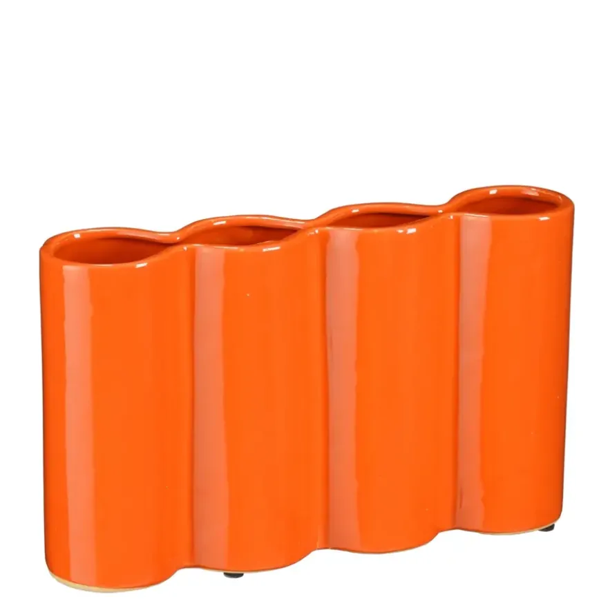 Vaas oranje - l34xb9xh21cm