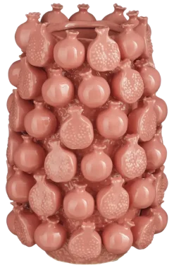 Vaas roze - h30xd24cm