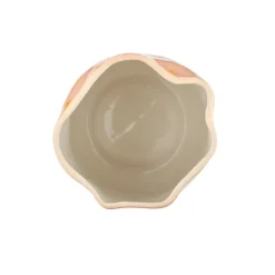 Vaas roze met oranje stippen
