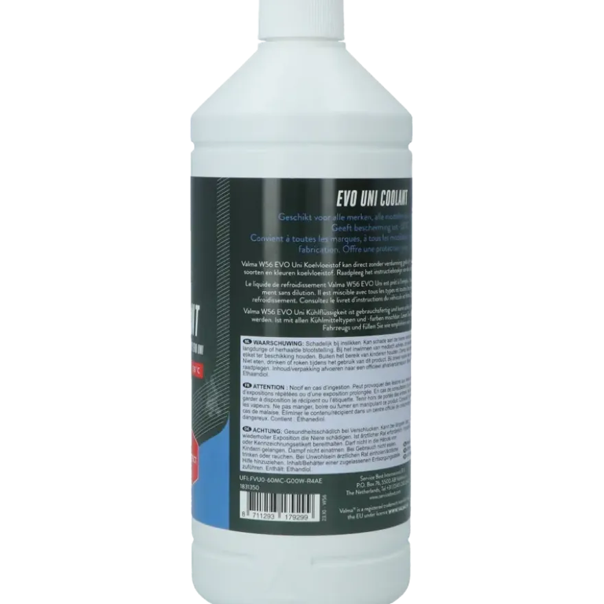 Valma W56 EVO Uni Koelvloeistof -38 1 Liter