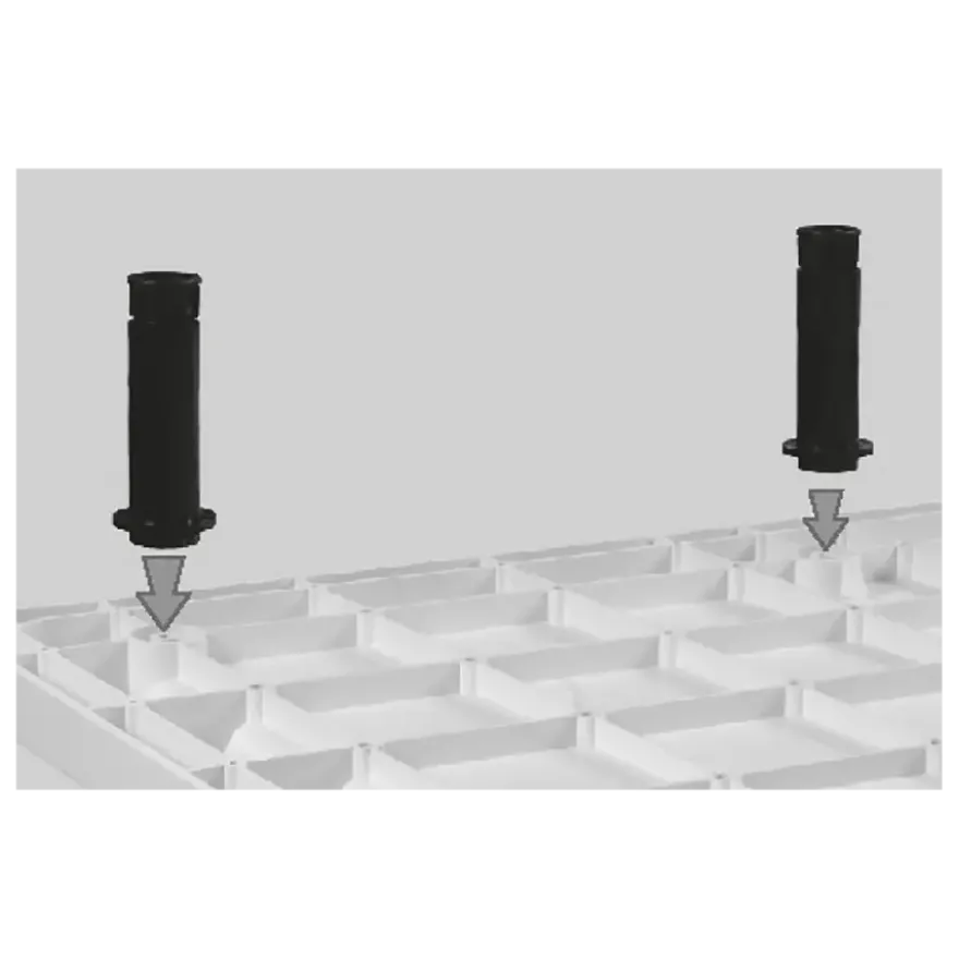 Van Marcke Helion potenset voor douchebak voor 140x80 / 140x90 / 160x90 / 180x90