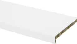 Vensterbank kunststof wit 300x25 cm inclusief eindkappen