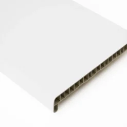 Vensterbank kunststof wit 300x25 cm inclusief eindkappen
