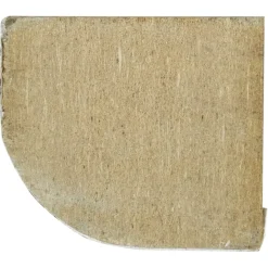 Vensterbanklat rond MDF wit gegrond 25x28 mm lengte 260 cm