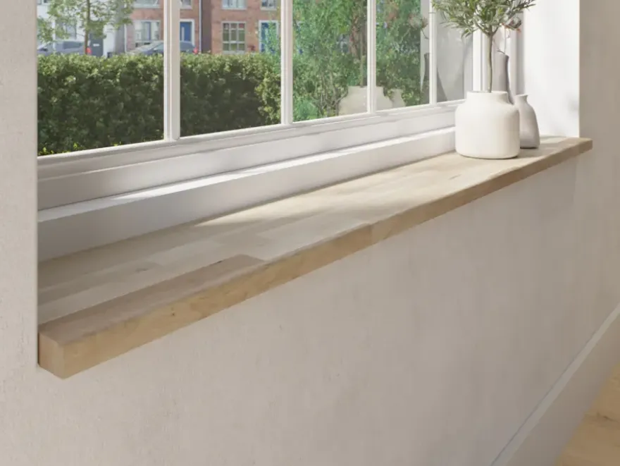 Vensterbank massief eiken 150x20cm 27mm