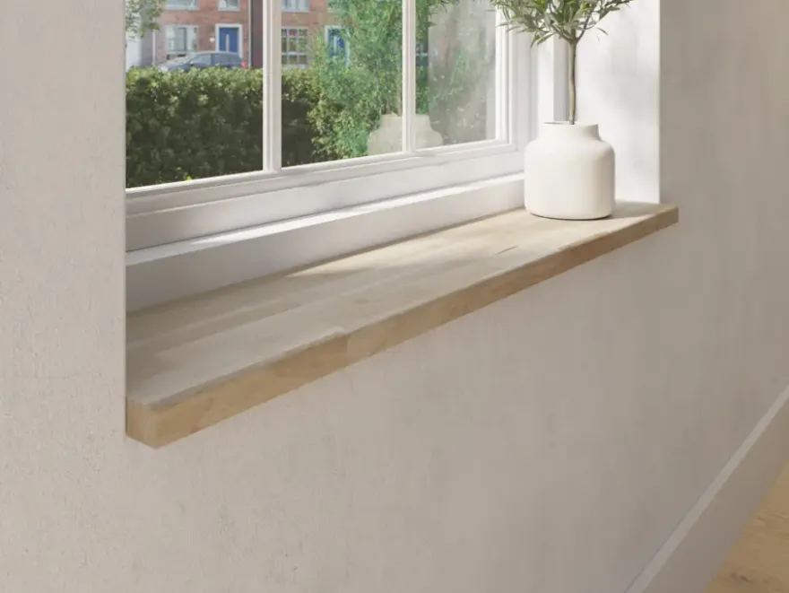 Vensterbank massief eiken 100x20cm 27mm