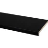 Vensterbank MDF zwart 250x20cm 28mm
