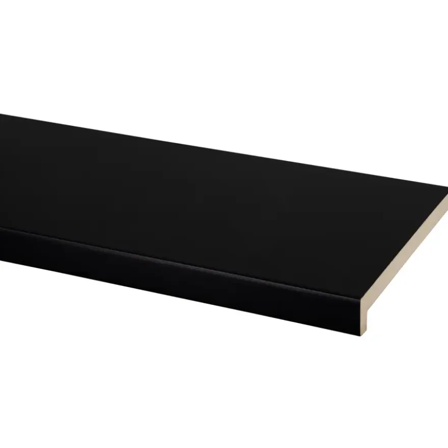 Vensterbank MDF zwart 250x20cm 28mm